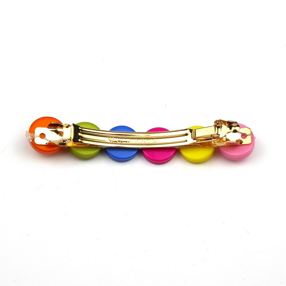 Barrette Cheveux Perles Multicolore 7cm - Design Élégant Premium