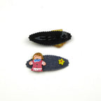 Clic clac enfant jean poupée peinte, lot de 2 pcs