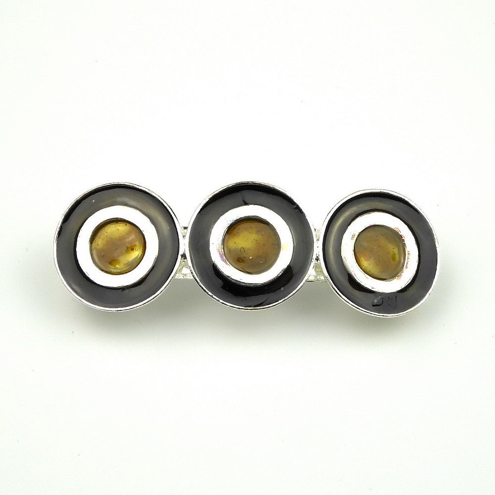 Barrette cheveux métal émaillé