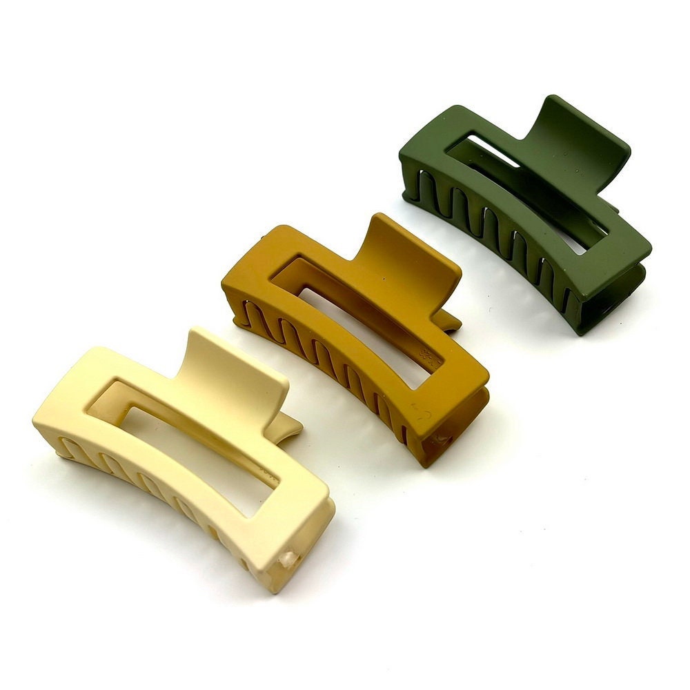 Lot de 3 pinces cheveux mat 7cm