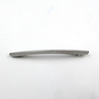 Barrette cheveux fine longue en métal brossé argenté