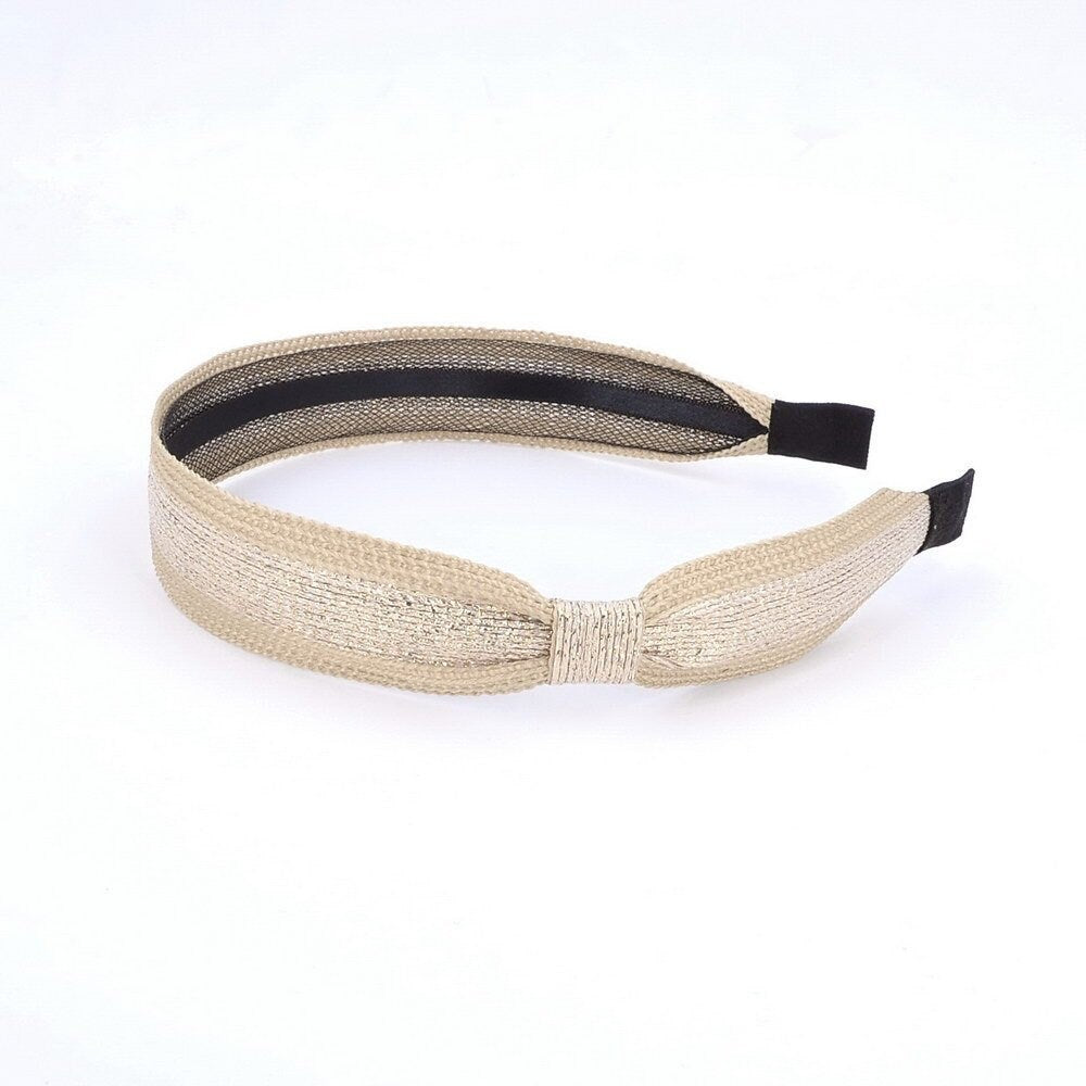 Serre tête noeud lurex doré