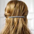 Barrette cheveux longue 10cm en paillettes, qualité premium