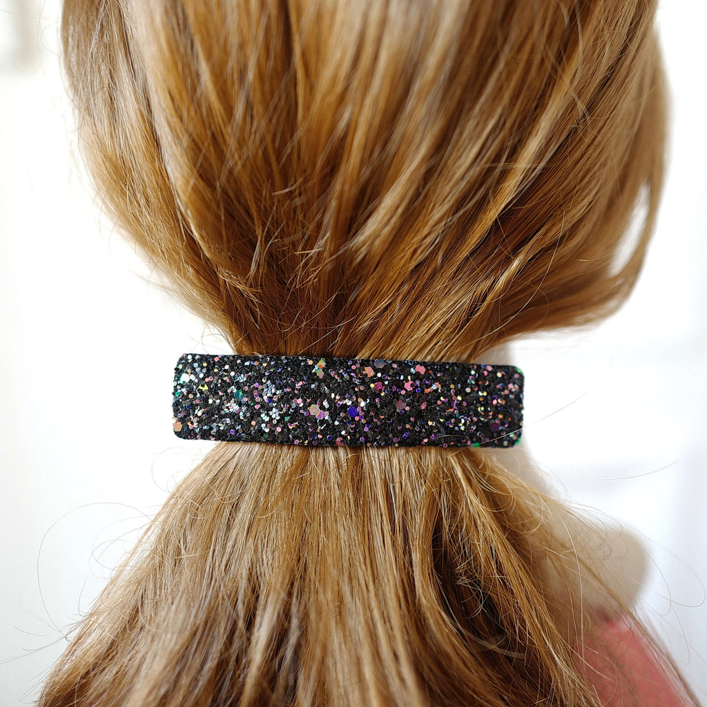 Barrette cheveux 9cm paillettes