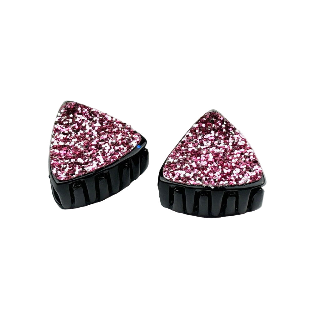 Lot de 2 pinces cheveux paillette triangulaire