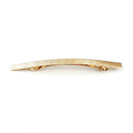 Barrette Fine Longue Métal Strié 11cm doré