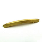 Grande barrette cheveux métal brossé doré - Design moderne et élégant