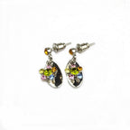 Boucle d'oreille pendante cristal