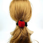 Chouchou enfant velours coccinelle