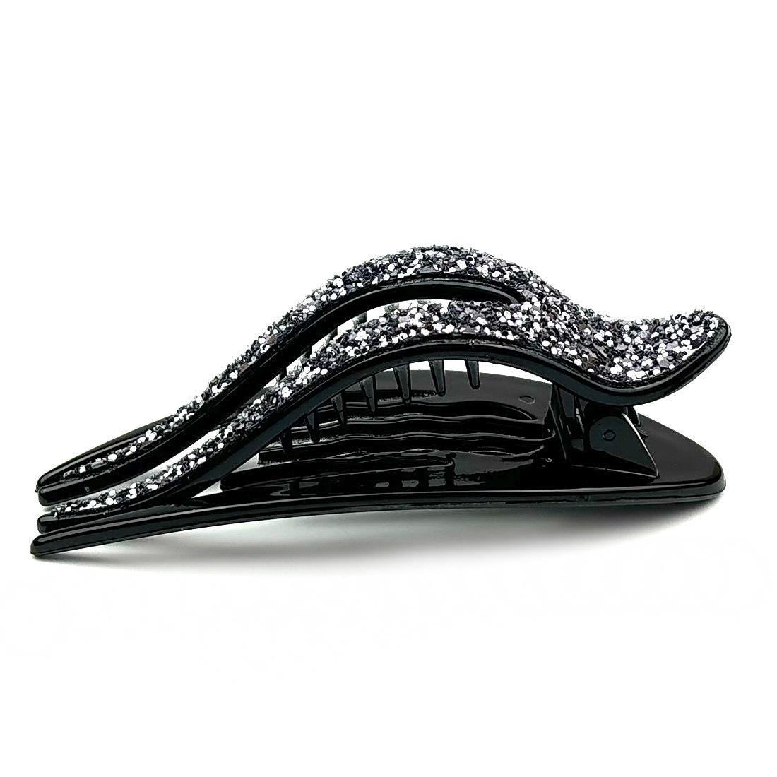 Pince à cheveux bec paillettes