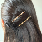 Pince cheveux doré