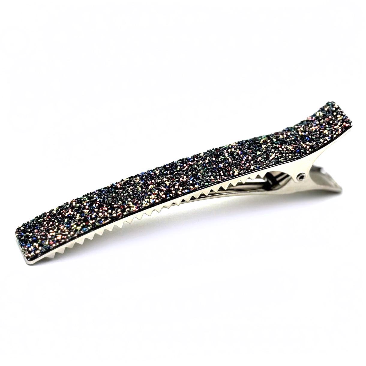 Grande pince cheveux paillettes 12.5cm