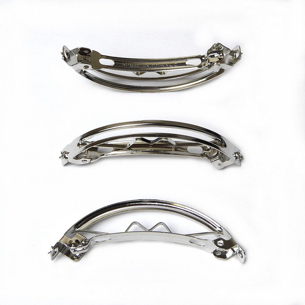 Barrettes monture courbe 5.8cm Made in France, à griffes 