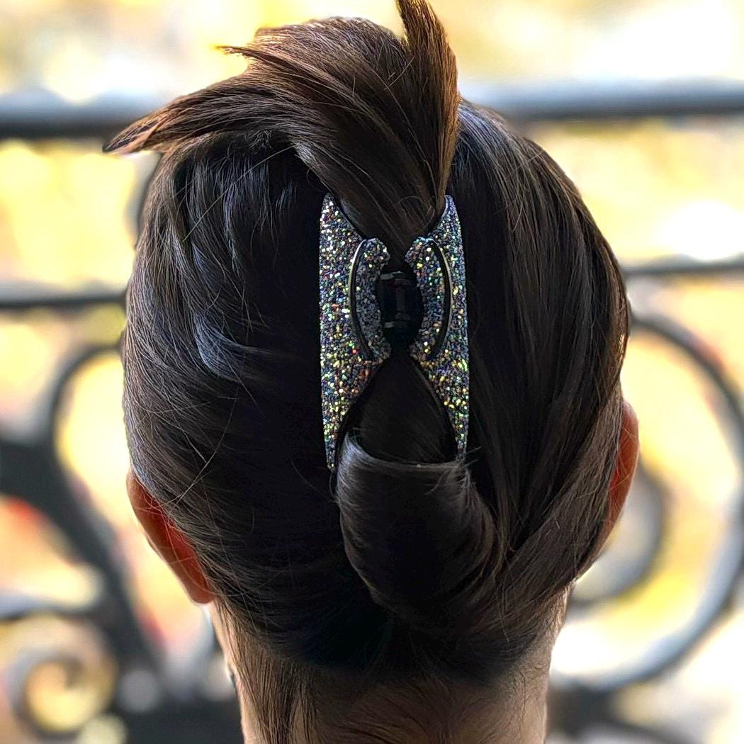 Pince cheveux paillette 9cm