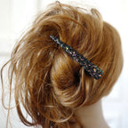 Grande pince cheveux concorde 10.5cm paillettes noires