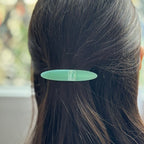 Barrettes cheveux ovale 7cm cheveux fin