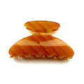 Pince à cheveux motif corne camel 8cm fait main