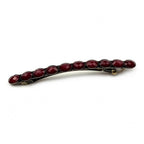 Barrette cheveux vintage longue avec perles à facette