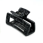Pince cheveux crabe avec paillette noir 8cm 