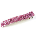 Pince à cheveux paillettes 6cm - rose