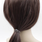 Lot de 2 élastiques cheveux avec cube cristal