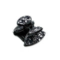 pince cheveux nœud ornée de paillettes scintillantes grises