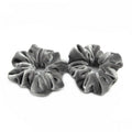 Lot de 2 chouchous scrunchie velours - gris