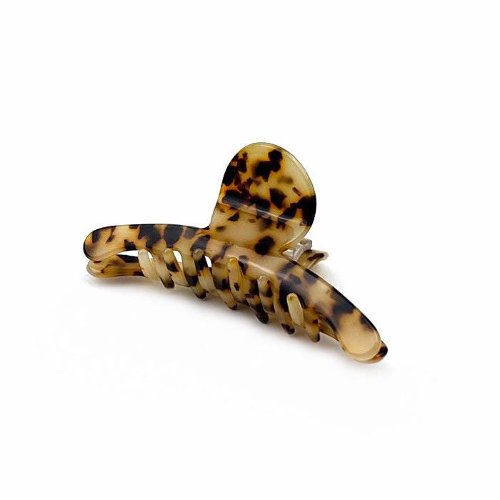 Pince cheveux crabe en acétate décors tortue