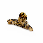 Pince cheveux crabe 9cm acétate fait main motif tortue beige