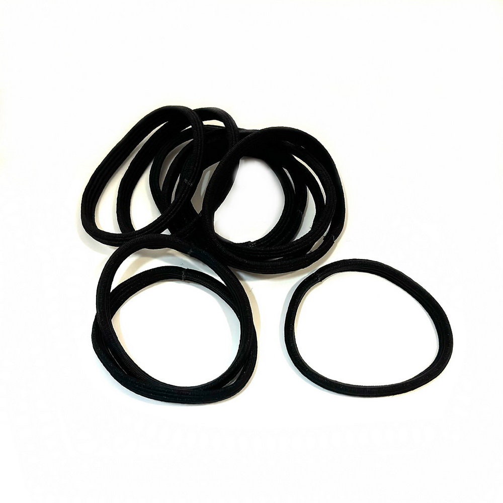 Lot de 10 élastiques cheveux noir