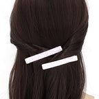 Pince cheveux paillettes 8cm - rose pale
