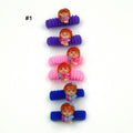 Elastiques cheveux enfant poupée, lot de 6 pcs