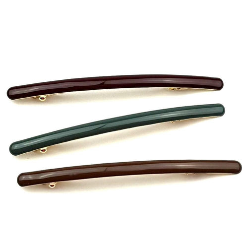 Barrette Cheveux Fine Émail Longue 10 cm – Clip Paris