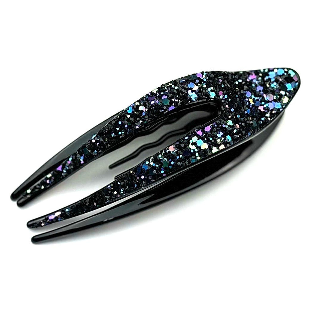 Pince à cheveux bec avec paillettes