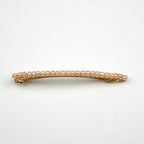 Barrette Cheveux Fine Perles de Rocaille Nude 8cm