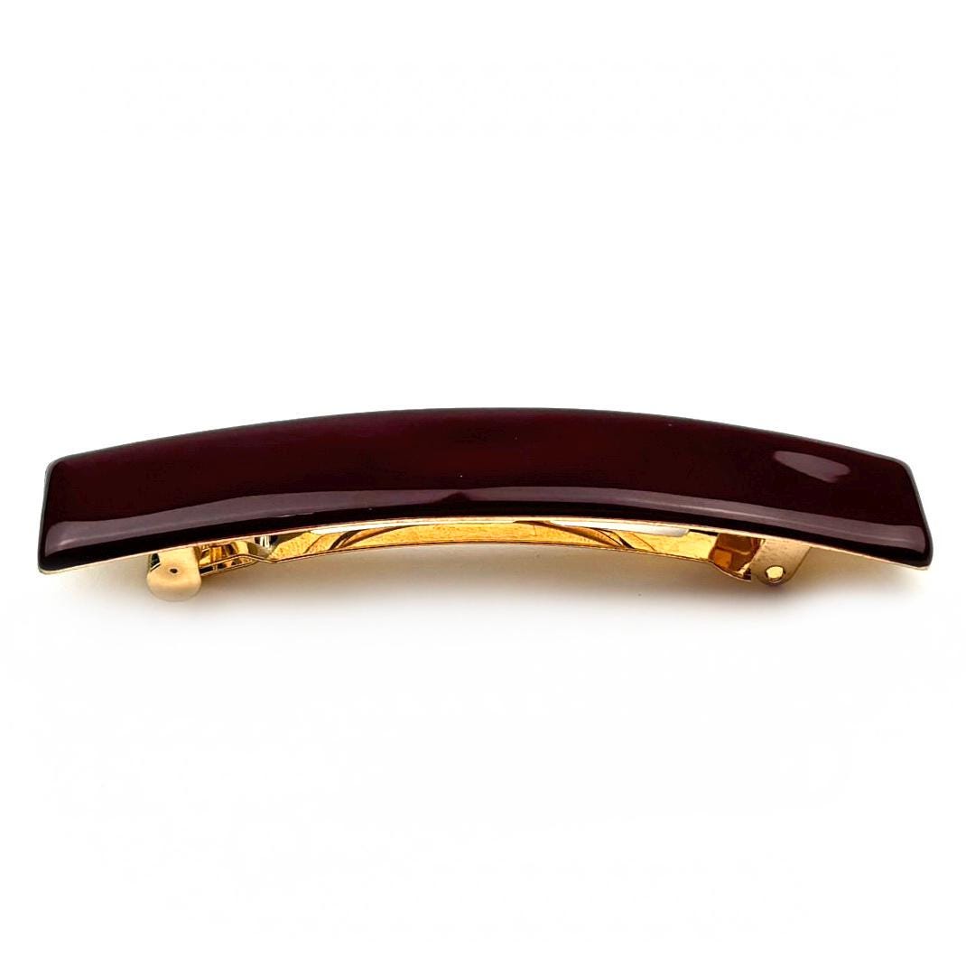 Barrette cheveux émail 9cm, accessoire cheveux