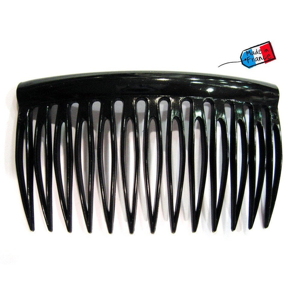Lot de 4 peignes coté "Made in France" 7cm noire