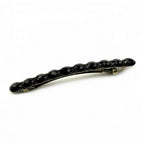 Barrette cheveux vintage longue avec perles à facette
