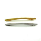 Barrette cheveux fine longue en métal brossé