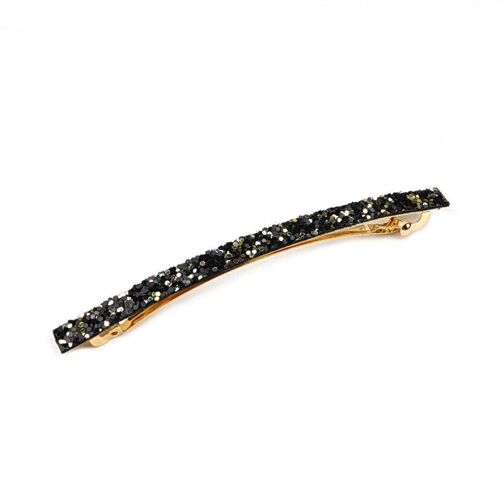 Barrette cheveux longue 10cm paillette
