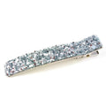 Pince à cheveux paillettes 6cm - argenté