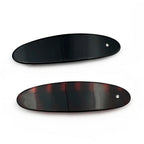Barrette Cheveux Ovale 9,5cm Strass Métal Clip Paris