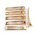 10 pinces clip 8cm doré, accessoire cheveux, pinces cheveux
