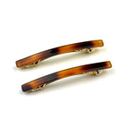 Barrettes cheveux fine 7cm demi-blond - Lot de 2