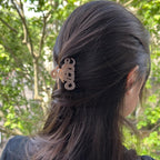 Pince à cheveux "Love" 5,5cm en acétate, qualité premium, Fabrication française
