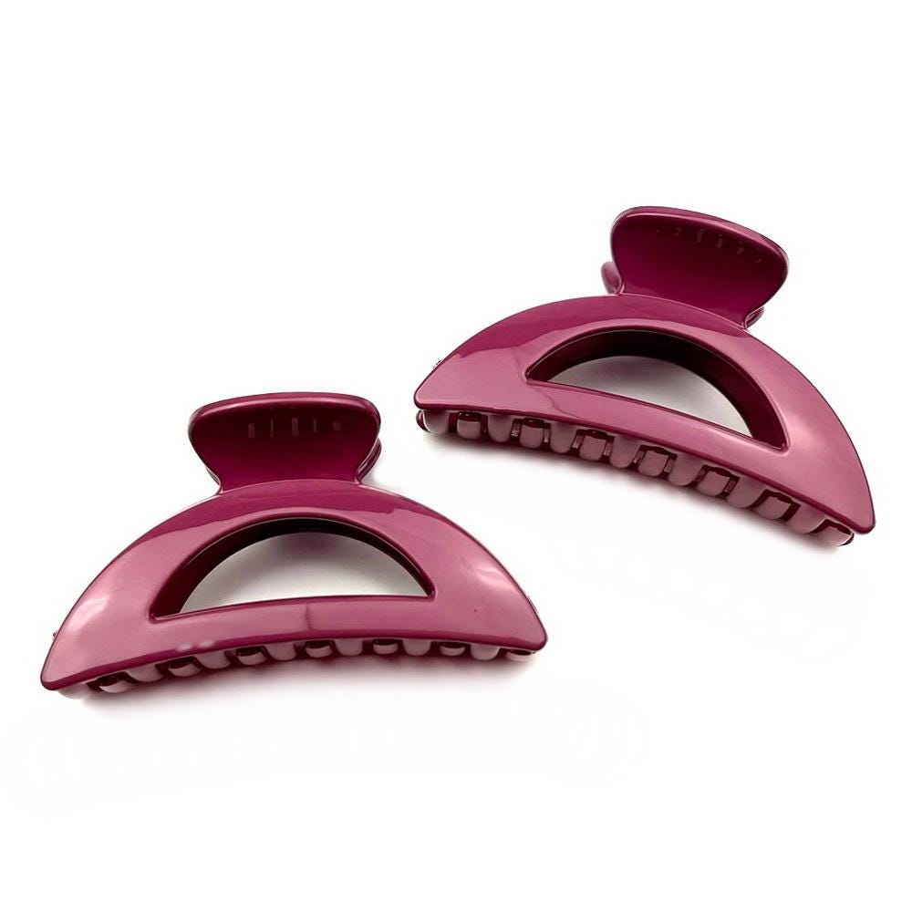 Lot de 2 grandes pinces cheveux crabe 8.5cm