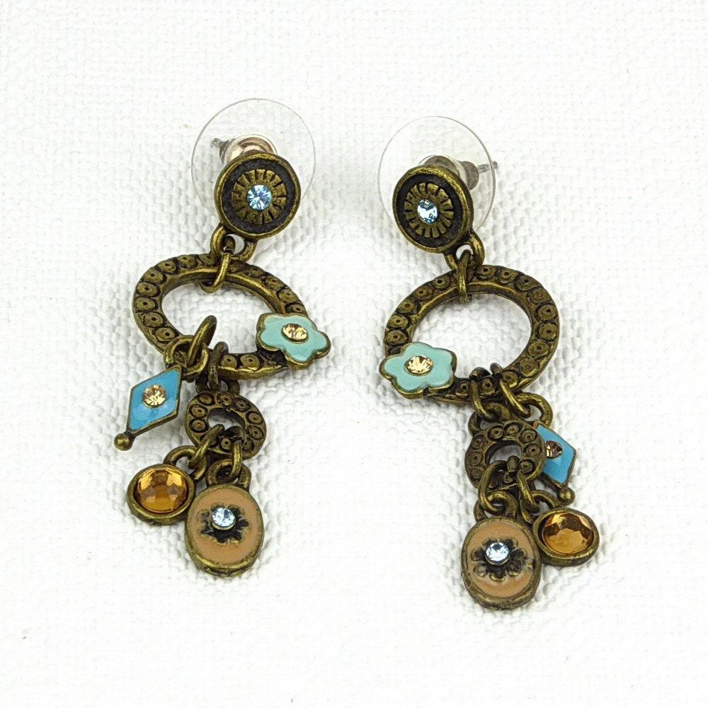 Boucle d'oreille pendante vintage