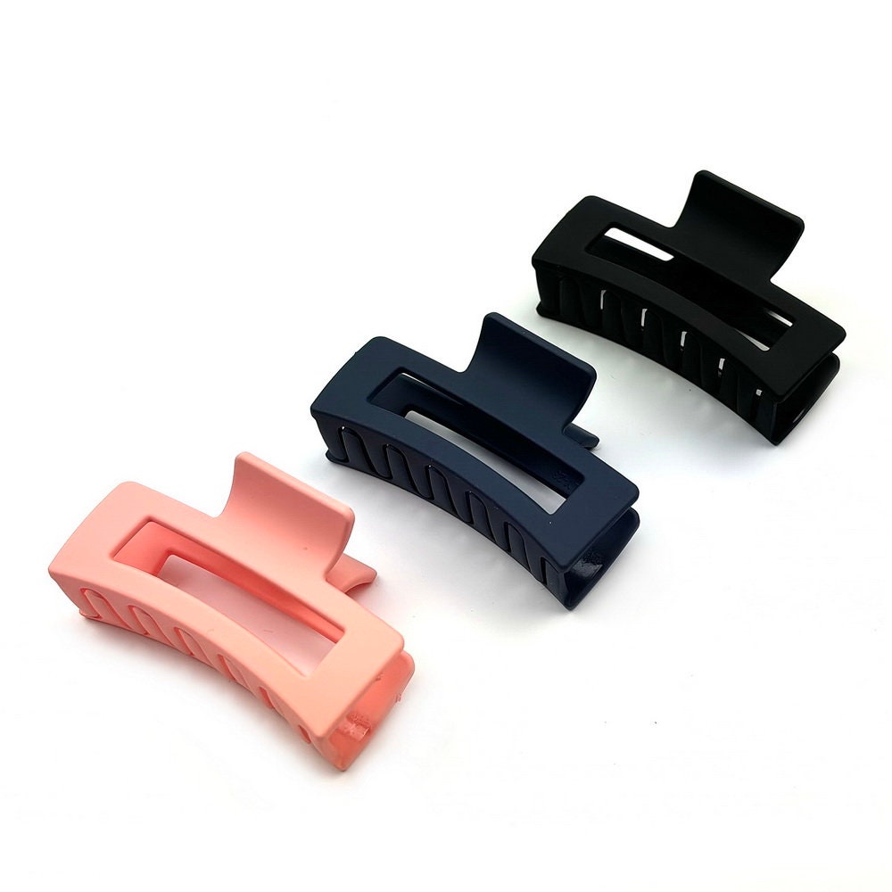 Lot de 3 pinces cheveux mat 7cm