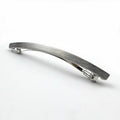Barrette cheveux fine longue en métal brossé argent