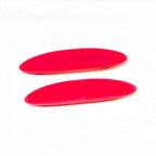 Barrettes cheveux ovale 7cm fuchsia - Lot de 2